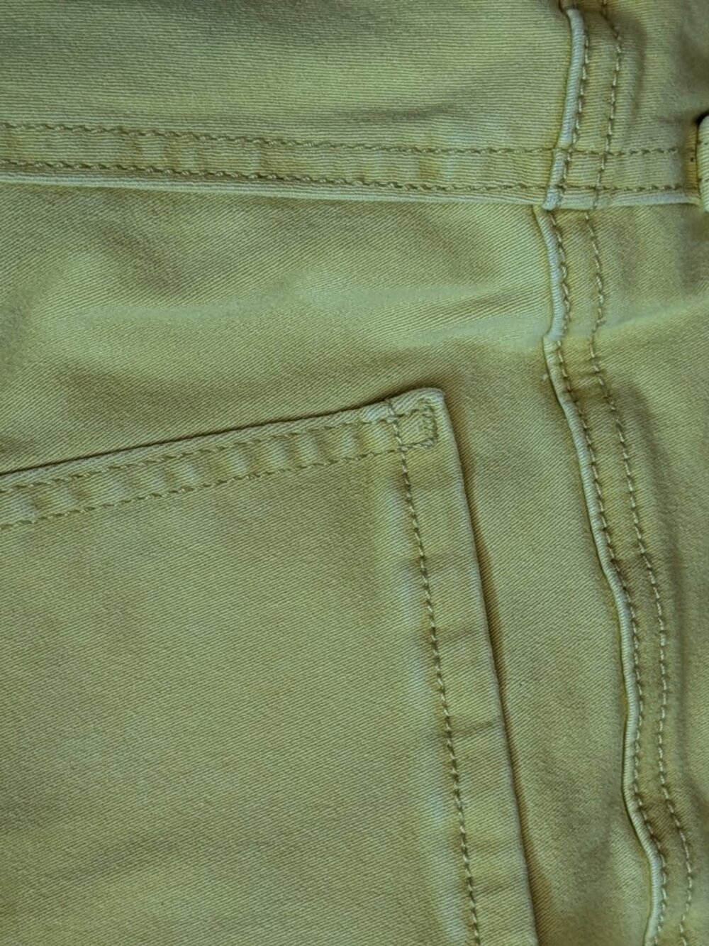 Cabi Jeans Skinny Leg Denim Pants Women's Size 12 Citron Chartreuse Yellow - Picture 5 of 9
